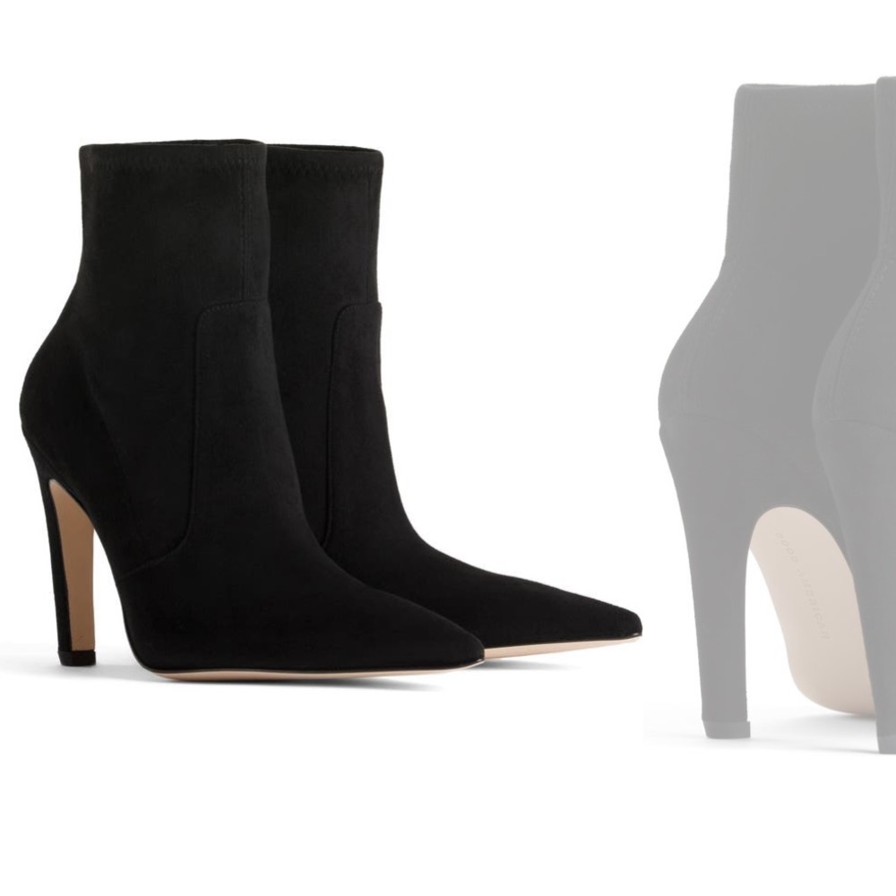 Siren Anika Black Suede Booties- Size 7 - Picture 2 of 7